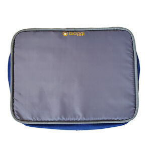 Biaggi ZipSak Foldable Spinner Duffle 27” X 15“ X 12” Blue Travel Suitcase Light
